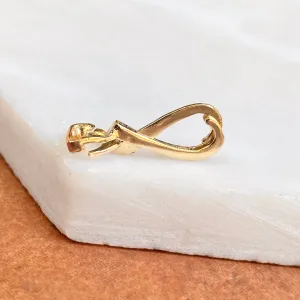 14KT Yellow Gold Pendant Enhancer Slide Hanger 2mm