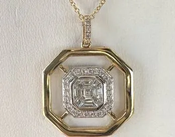 18k Doves by Doron Paloma Diamond Pendant