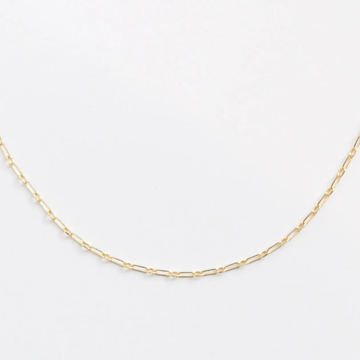 18k Gold Fill Paperclip Chain Necklaces