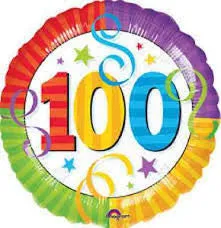 18" Happy Birthday 100