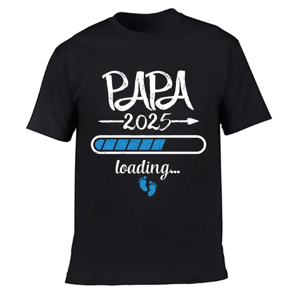 2025 New Cute Dad  Mom  Baby Printed Couple Maternity T-Shirt Pregnancy Announcement Shirt Couple Pregnant Tshirt Clothes