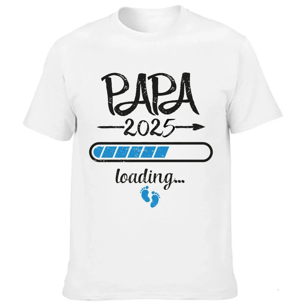 2025 New Cute Dad  Mom  Baby Printed Couple Maternity T-Shirt Pregnancy Announcement Shirt Couple Pregnant Tshirt Clothes