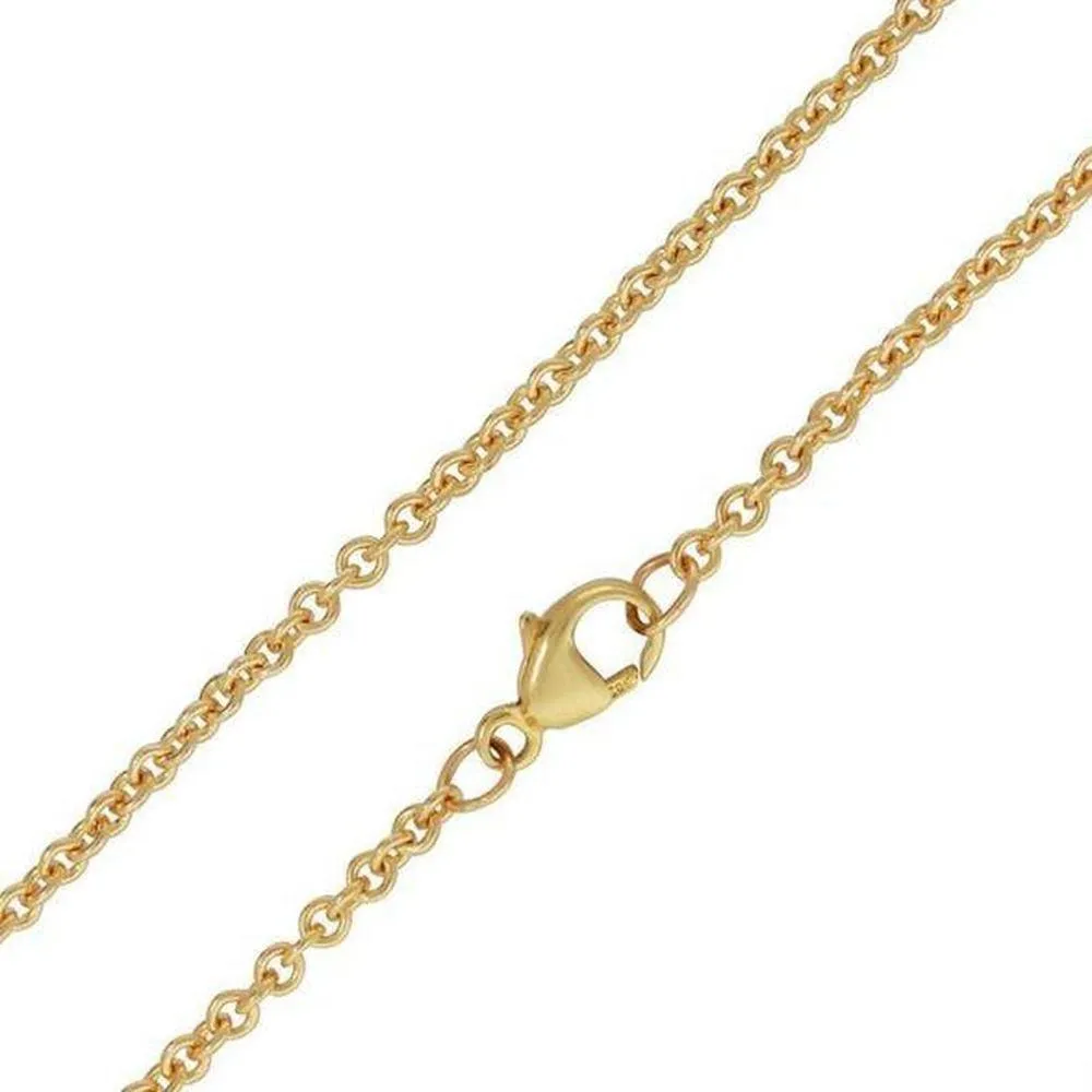2mm 14k Yellow Gold Chain