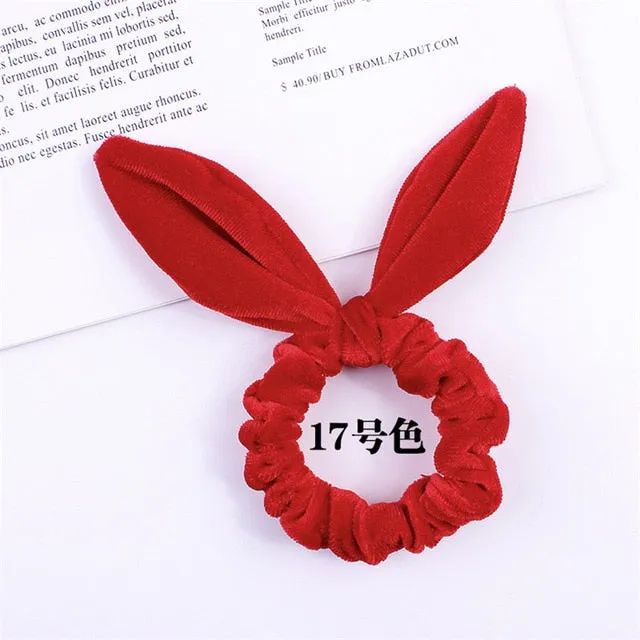 30 colors Velvet Scrunchie Women Girls Elastic Hair Rubber Bands Accessories Gum For Women Tie Hair Ring Rope Ponytail Holder