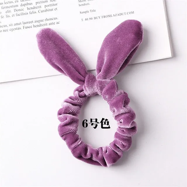 30 colors Velvet Scrunchie Women Girls Elastic Hair Rubber Bands Accessories Gum For Women Tie Hair Ring Rope Ponytail Holder