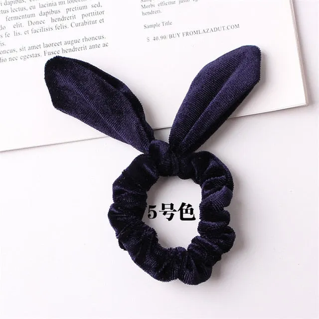 30 colors Velvet Scrunchie Women Girls Elastic Hair Rubber Bands Accessories Gum For Women Tie Hair Ring Rope Ponytail Holder