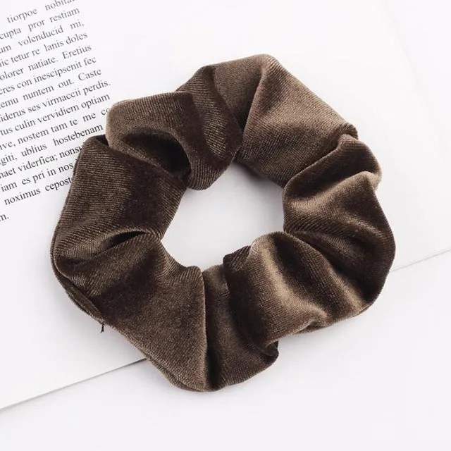 30 colors Velvet Scrunchie Women Girls Elastic Hair Rubber Bands Accessories Gum For Women Tie Hair Ring Rope Ponytail Holder