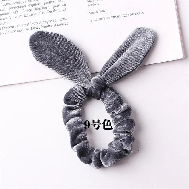 30 colors Velvet Scrunchie Women Girls Elastic Hair Rubber Bands Accessories Gum For Women Tie Hair Ring Rope Ponytail Holder