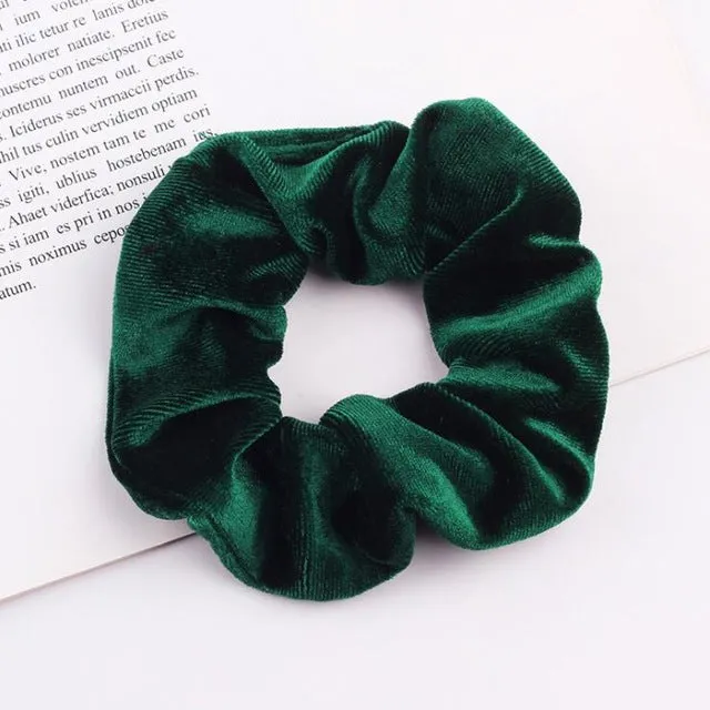 30 colors Velvet Scrunchie Women Girls Elastic Hair Rubber Bands Accessories Gum For Women Tie Hair Ring Rope Ponytail Holder
