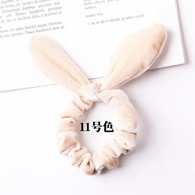 30 colors Velvet Scrunchie Women Girls Elastic Hair Rubber Bands Accessories Gum For Women Tie Hair Ring Rope Ponytail Holder