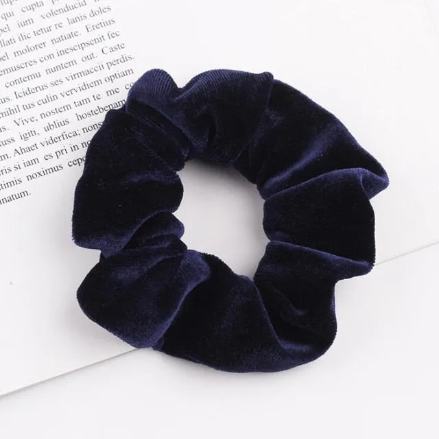 30 colors Velvet Scrunchie Women Girls Elastic Hair Rubber Bands Accessories Gum For Women Tie Hair Ring Rope Ponytail Holder