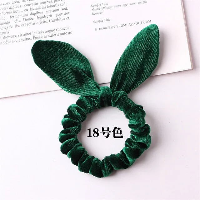 30 colors Velvet Scrunchie Women Girls Elastic Hair Rubber Bands Accessories Gum For Women Tie Hair Ring Rope Ponytail Holder