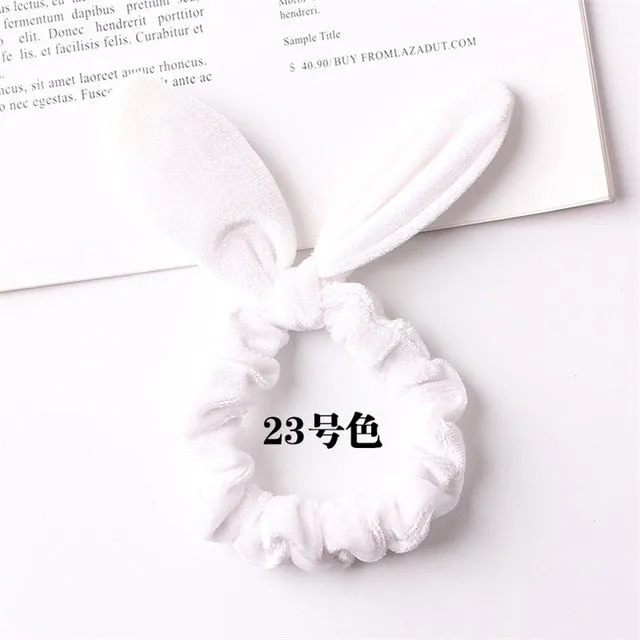 30 colors Velvet Scrunchie Women Girls Elastic Hair Rubber Bands Accessories Gum For Women Tie Hair Ring Rope Ponytail Holder