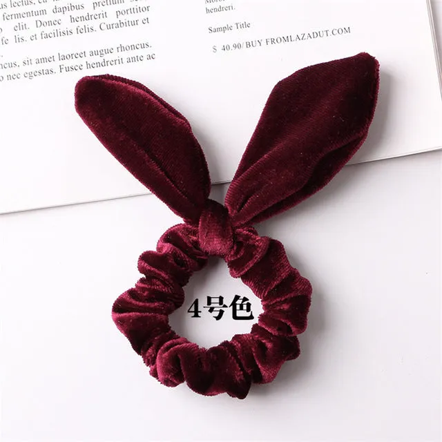 30 colors Velvet Scrunchie Women Girls Elastic Hair Rubber Bands Accessories Gum For Women Tie Hair Ring Rope Ponytail Holder