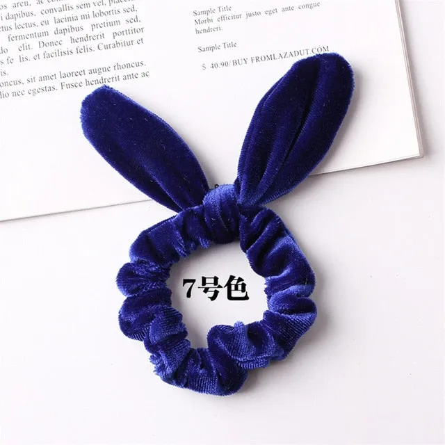 30 colors Velvet Scrunchie Women Girls Elastic Hair Rubber Bands Accessories Gum For Women Tie Hair Ring Rope Ponytail Holder