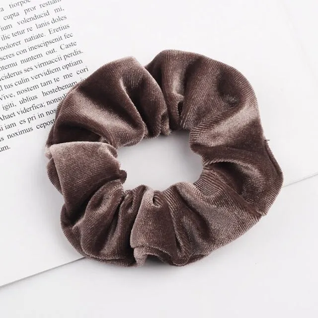 30 colors Velvet Scrunchie Women Girls Elastic Hair Rubber Bands Accessories Gum For Women Tie Hair Ring Rope Ponytail Holder