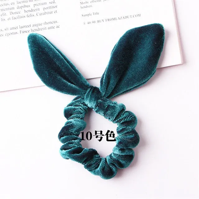 30 colors Velvet Scrunchie Women Girls Elastic Hair Rubber Bands Accessories Gum For Women Tie Hair Ring Rope Ponytail Holder