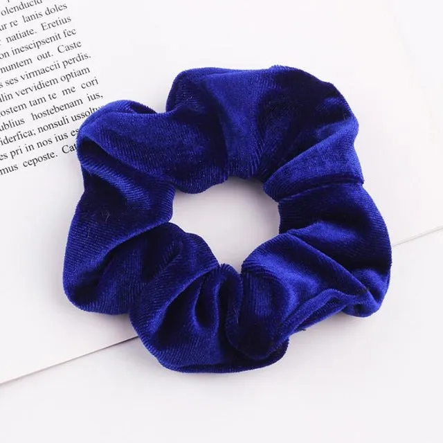 30 colors Velvet Scrunchie Women Girls Elastic Hair Rubber Bands Accessories Gum For Women Tie Hair Ring Rope Ponytail Holder