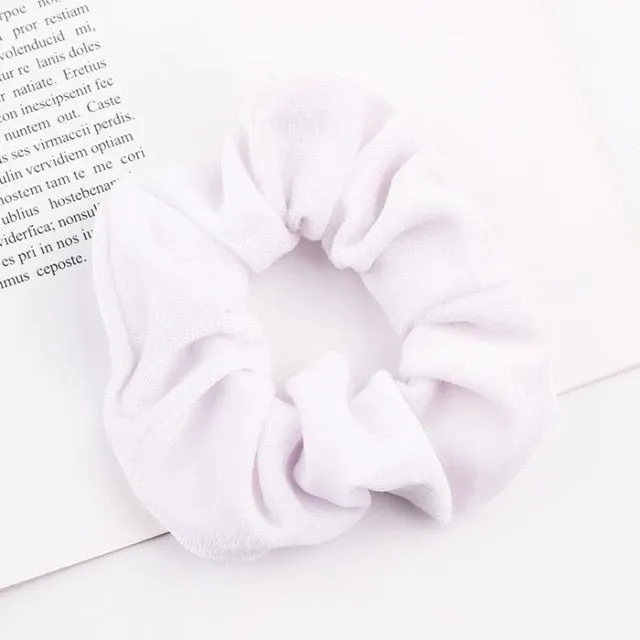 30 colors Velvet Scrunchie Women Girls Elastic Hair Rubber Bands Accessories Gum For Women Tie Hair Ring Rope Ponytail Holder