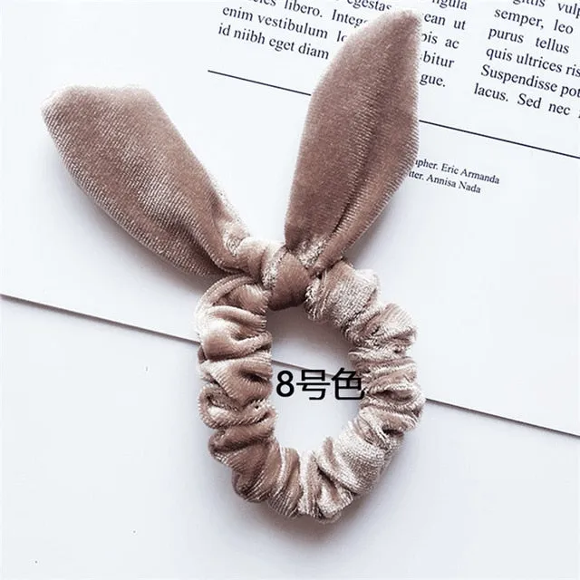 30 colors Velvet Scrunchie Women Girls Elastic Hair Rubber Bands Accessories Gum For Women Tie Hair Ring Rope Ponytail Holder