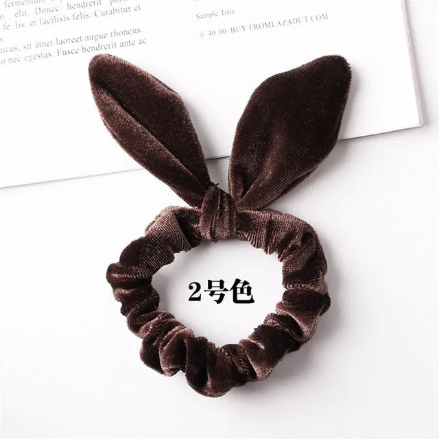 30 colors Velvet Scrunchie Women Girls Elastic Hair Rubber Bands Accessories Gum For Women Tie Hair Ring Rope Ponytail Holder