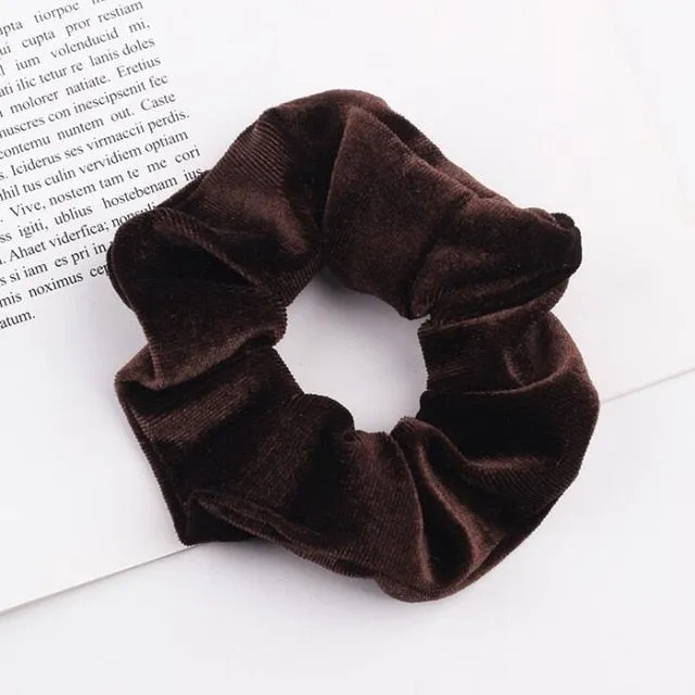 30 colors Velvet Scrunchie Women Girls Elastic Hair Rubber Bands Accessories Gum For Women Tie Hair Ring Rope Ponytail Holder