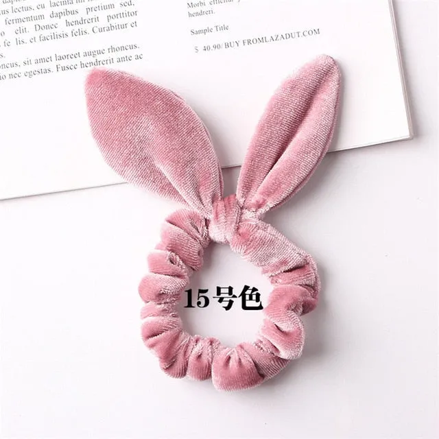 30 colors Velvet Scrunchie Women Girls Elastic Hair Rubber Bands Accessories Gum For Women Tie Hair Ring Rope Ponytail Holder