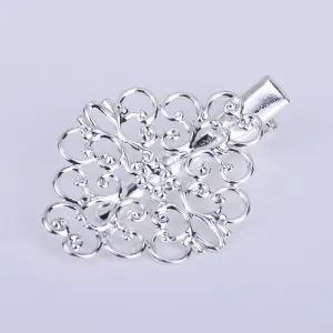 30*38mm Brass Barrette Hair Clip Filigree Barrette Blank Hair Clip Hair Accessories 20pcs