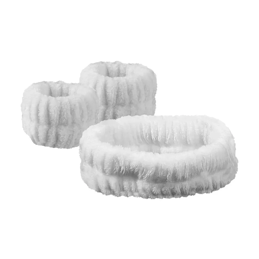 3pcs Set Face Wash headband Velvet Set Of Hair Bands Microfiber Headbands Make Up And Sports And Face Wash For Hair Accessories