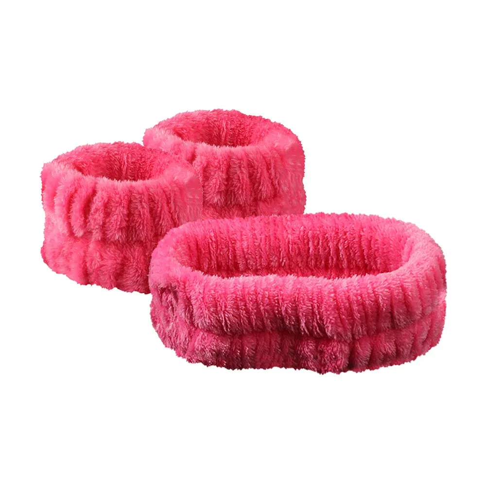 3pcs Set Face Wash headband Velvet Set Of Hair Bands Microfiber Headbands Make Up And Sports And Face Wash For Hair Accessories