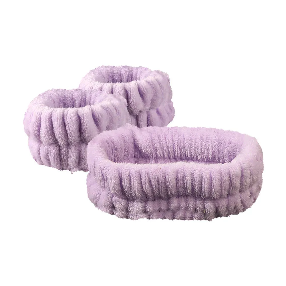 3pcs Set Face Wash headband Velvet Set Of Hair Bands Microfiber Headbands Make Up And Sports And Face Wash For Hair Accessories