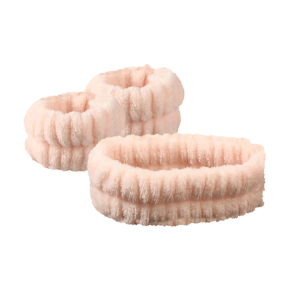 3pcs Set Face Wash headband Velvet Set Of Hair Bands Microfiber Headbands Make Up And Sports And Face Wash For Hair Accessories