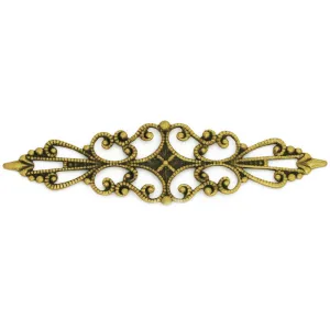 57x16mm Antique Bronze Vintage Huapian accessories,DIY Jewelry Accessories,Brass Hollow Filigree Flower Wraps Connectors,20PCS/lot