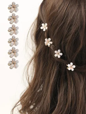 6pcs Flower Design Hair Claw- FD ⚡