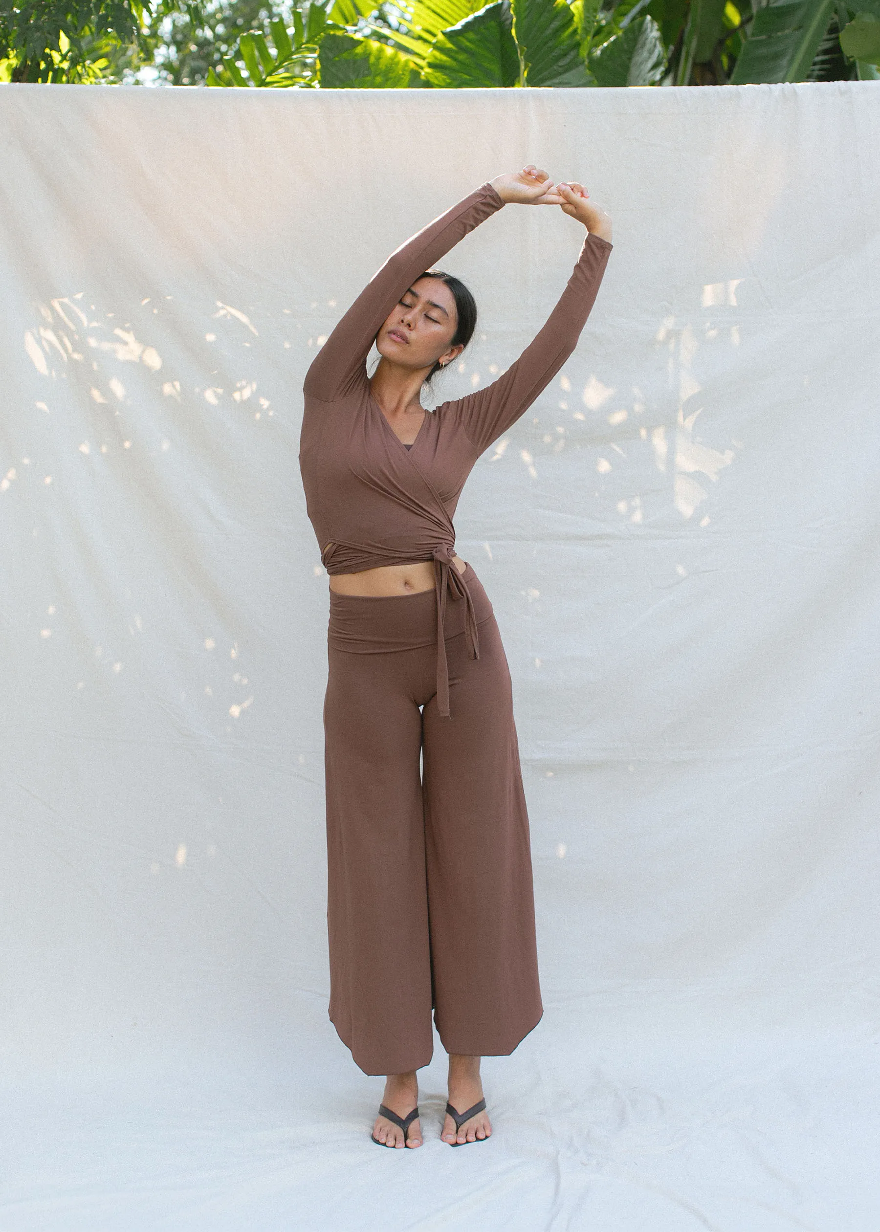 Agni Wrap Top Chocolate