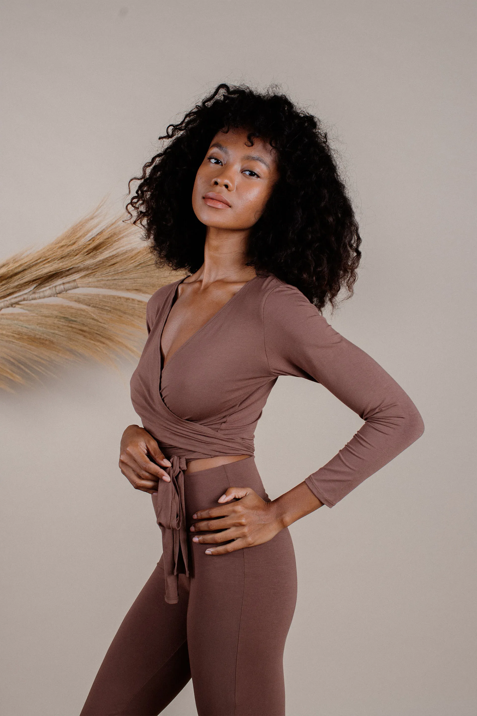 Agni Wrap Top Chocolate