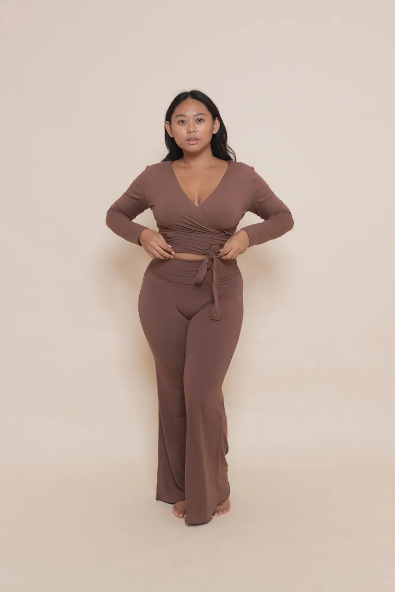 Agni Wrap Top Chocolate