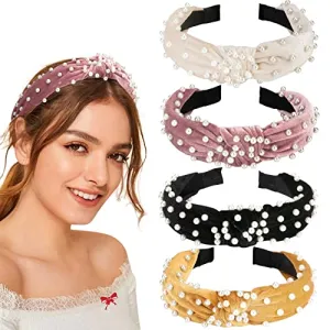 Allucho Fashion Headbands with Pearls