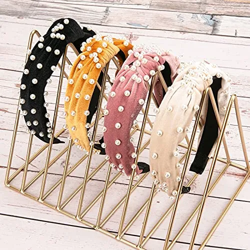 Allucho Fashion Headbands with Pearls