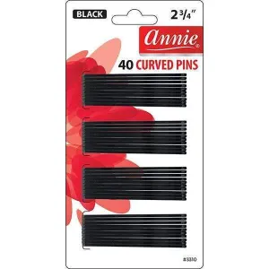 Annie 2¾" Curved Pins (Black)