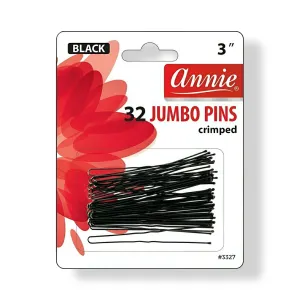 Annie 3" Jumbo Hair Pins (Black)