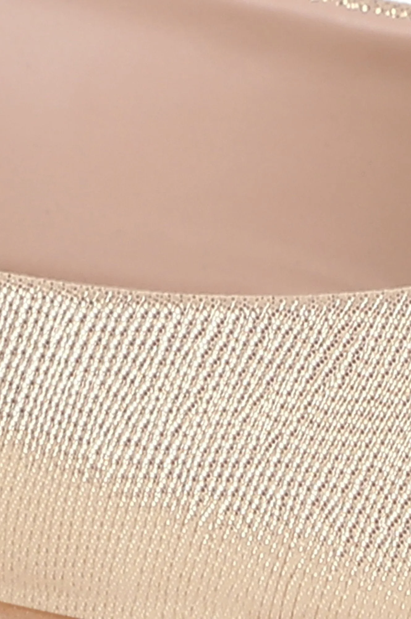 Aurelia Rose Gold Round Toe Textured Flat - ZLessie