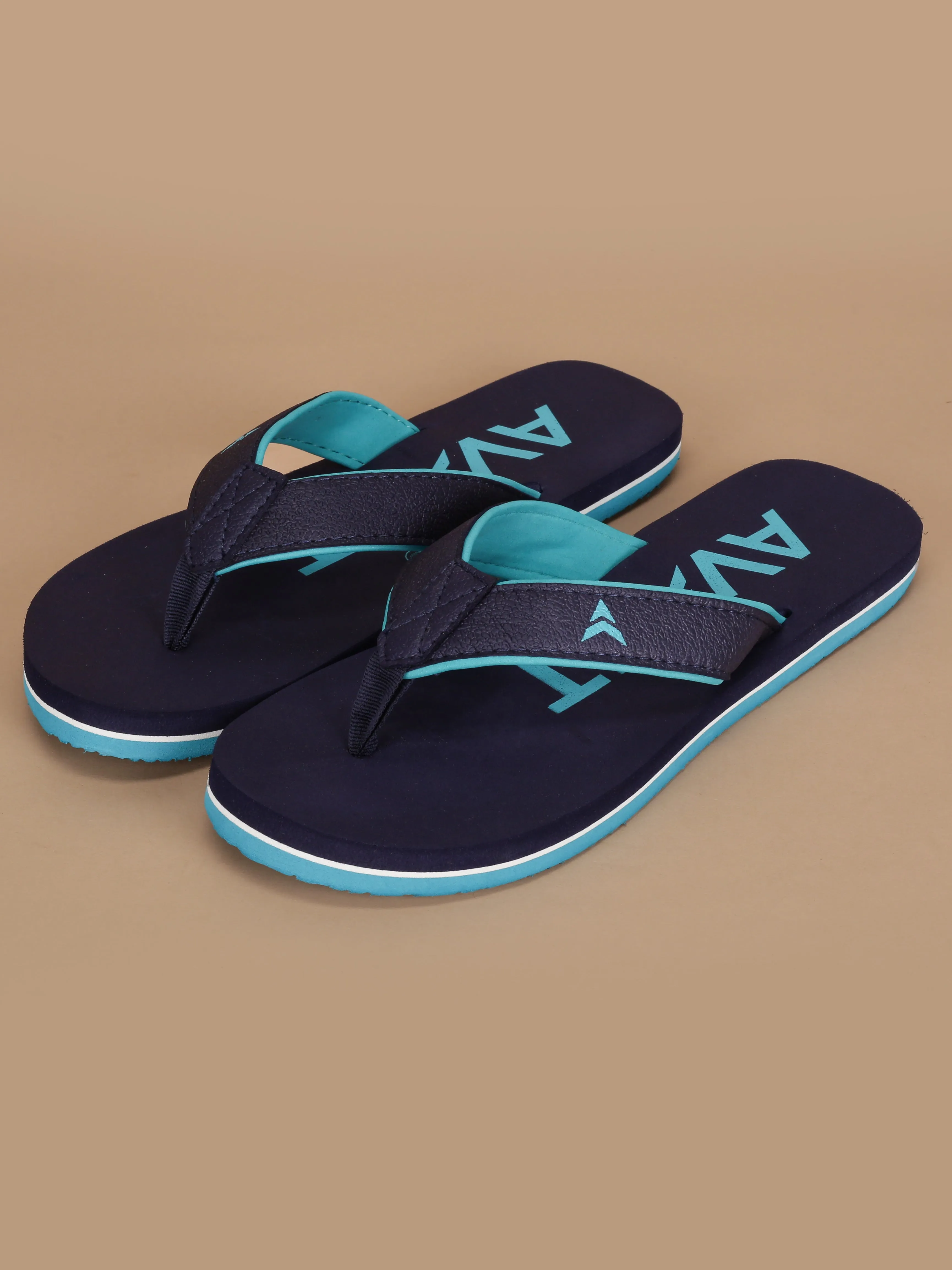 Avant Men's Aqua Flip Flops - Navy