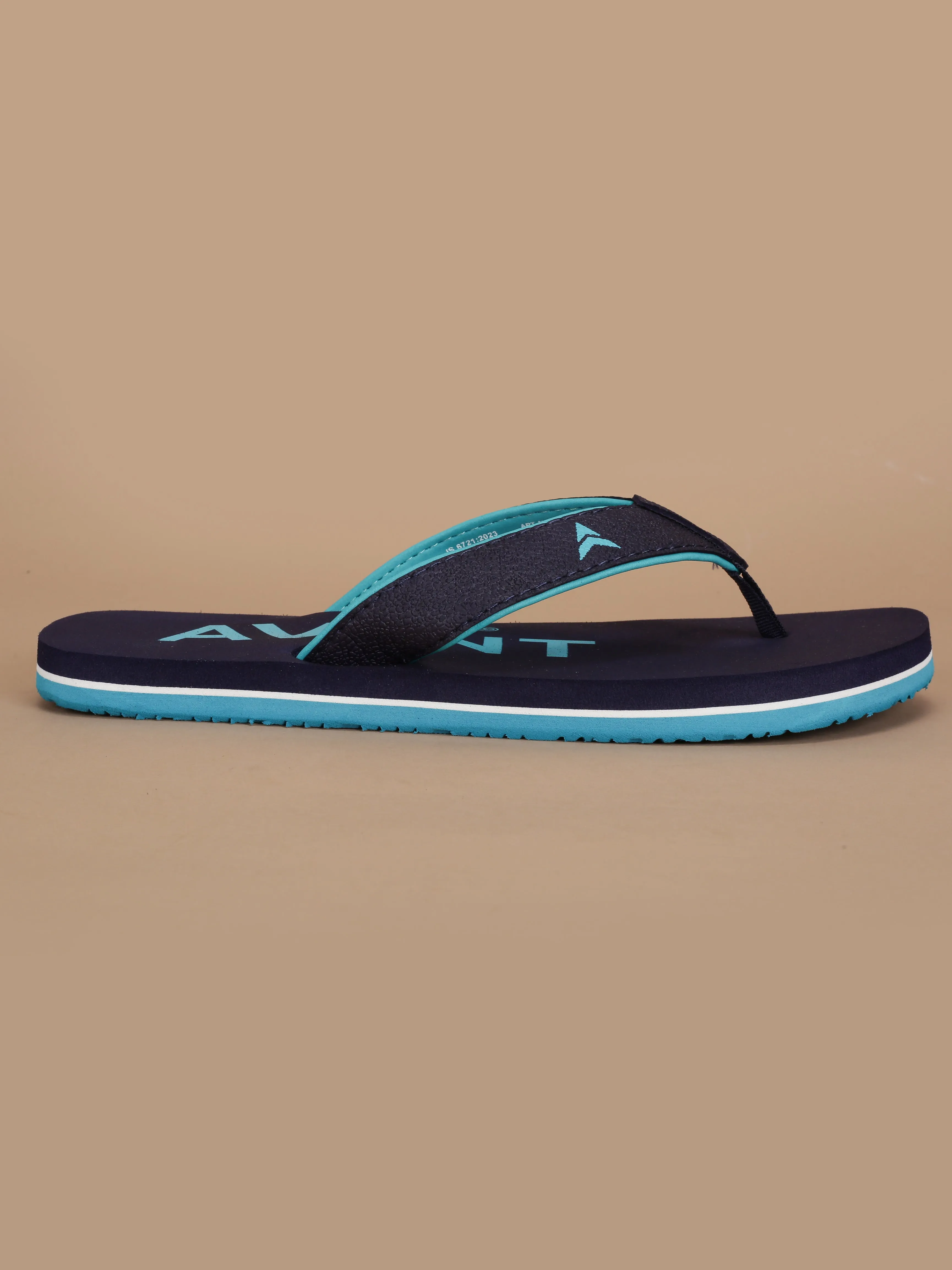 Avant Men's Aqua Flip Flops - Navy