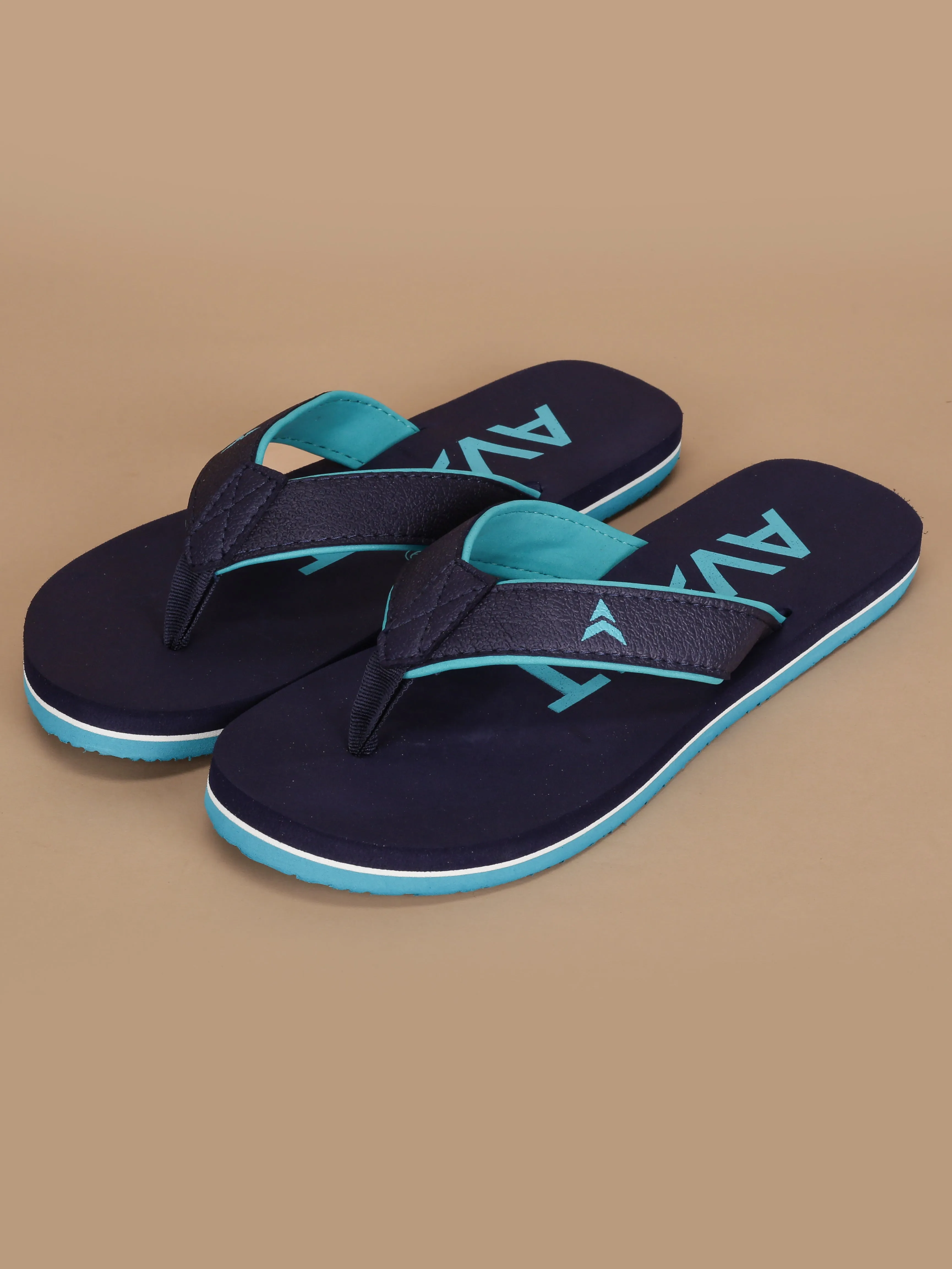 Avant Men's Aqua Flip Flops - Navy