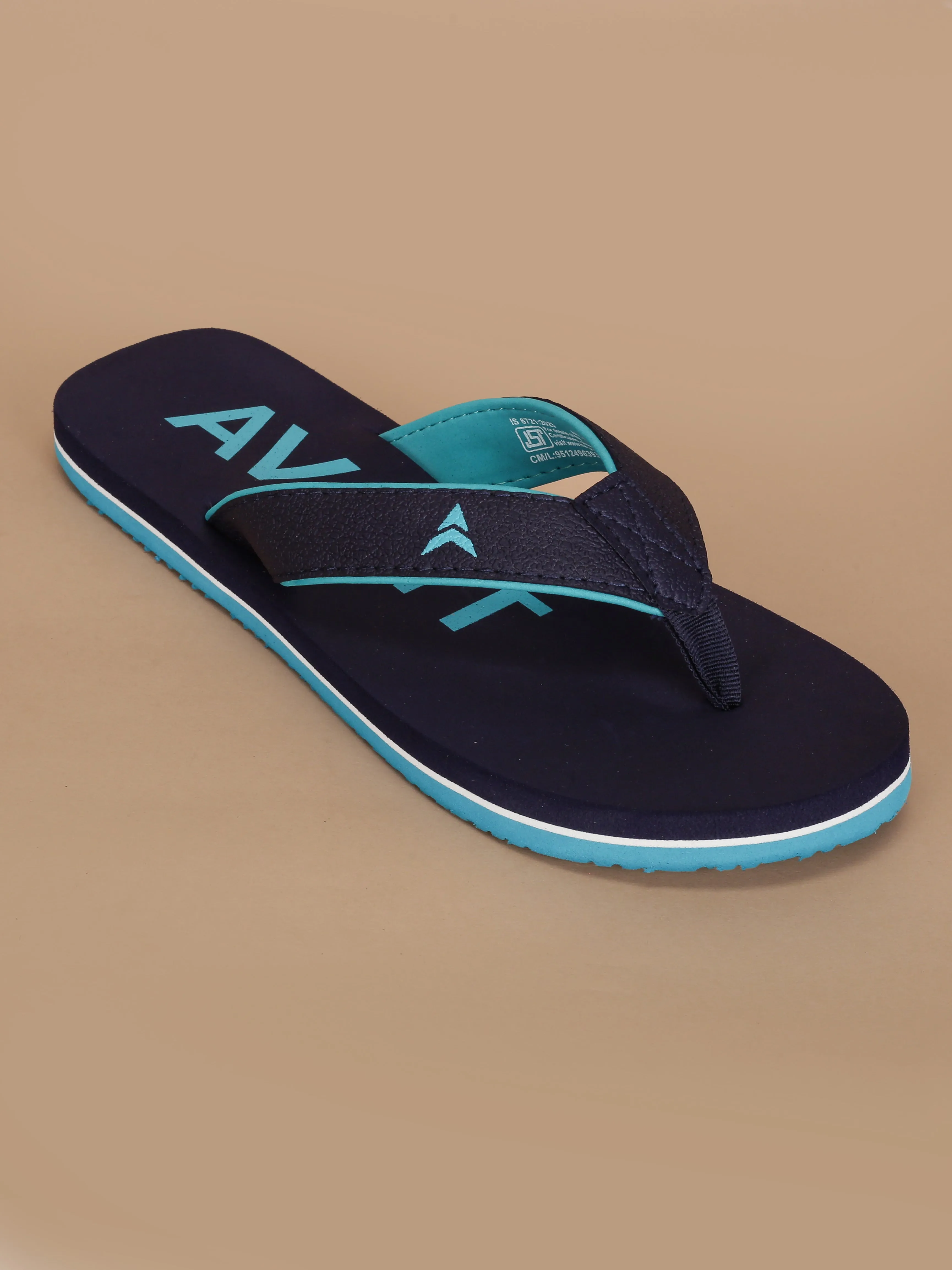 Avant Men's Aqua Flip Flops - Navy