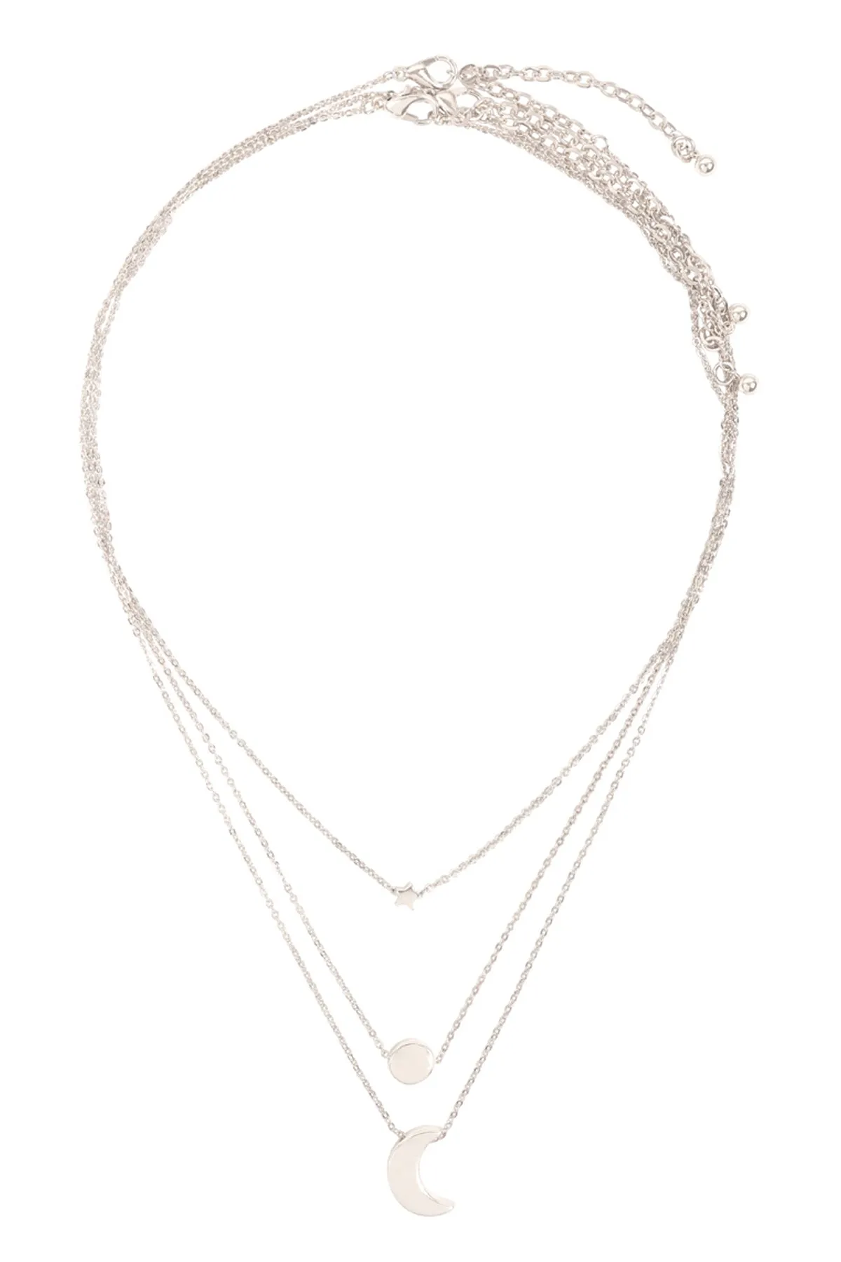 B5NS2189 - STAR MOON AND SUN 3 SET NECKLACE