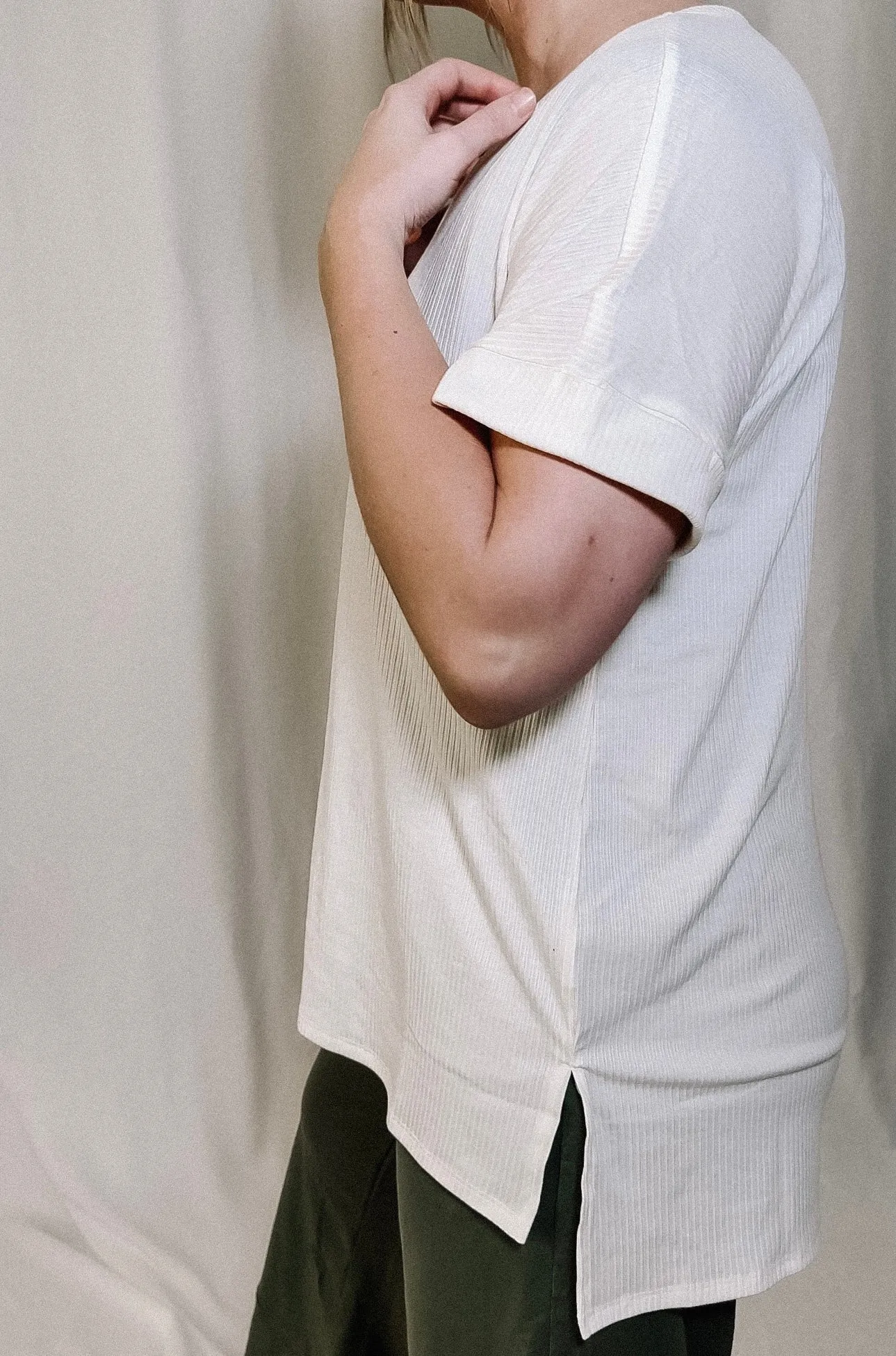 Back To The Basics Tunic Top - Ivory