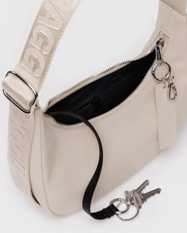 Baggu Small Leather Crescent Bag