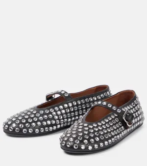 Ballet rhinestone flats